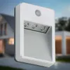Sensor LED Außenleuchte, 8,5 cm, 0,18 W, Titan-Silber, Produktbild-Vorschau 1