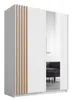 AX LIVING Kleiderschrank weiß mit Spiegel 150 cm – Beralto Produktbild-Vorschau 2