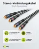goobay Câble de connexion stéréo 2 x RCA vers 2 x RCA Voir les images du produit 5