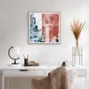 Gerahmtes Poster - Rahmen in heller Eiche - Abstraktion Produktbild-Vorschau 6