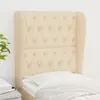 vidaXL Kopfteil mit Ohren Creme 83x23x118/128 cm Stoff -  Produktbild-Vorschau 11