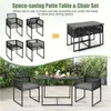KOMFOTTEU 3-teiliges Bartisch mit Klappstühlen, Garten Produktbild-Vorschau 5