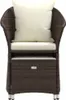 2-tlg. Garten-Lounge-Set mit Kissen Braun Poly Rattan Produktbild-Vorschau 5