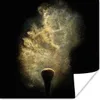 MuchoWow® Poster Goldpulver auf schwarzem Hintergrund Produktbild-Vorschau 1