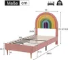 Flieks Polsterbett 90x200cm, Einzelbett Kinderbett mit Produktbild-Vorschau 7