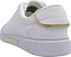 A close-up side view of a white Tommy Hilfiger sneaker with gold accents. Náhled obrázku produktu