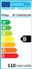 An energy efficiency label for a Philips product. Produktbild-Vorschau
