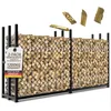 Kaminholzregal außen Metall 223x50x115 cm für 25cm Produktbild-Vorschau 1