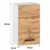 ULWEHOME Szafka Kuchenna Wisząca 40cm 1 front Dąb Wotan Podgląd zdjęcia produktu 2