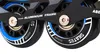 Close-up of the wheels and frame of inline skates. Náhled obrázku produktu