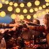 Salcar 30 Lampions Lichterkette Solar Außen 10m LED Produktbild-Vorschau 8