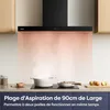 CIARRA A+++ 650 m³/h Hotte d'aspiration murale 90cm WIFI Voir les images du produit 3