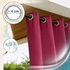 Lantigo Outdoor Vorhang Altrosa 155x260 cm Blickdicht Produktbild-Vorschau 5