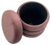 riess-ambiente Runder Polsterhocker VOGUE 40cm rosé Samt Produktbild-Vorschau 10