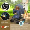 LOVPET® Hundewagen 2in1 Hundebuggy Hundebox Transporttasche Produktbild-Vorschau 3