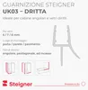 STEIGNER Guarnizione doccia UK03 60 cm (1 pz.) nero - Anteprima dell’immagine prodotto 2