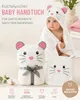 HECKBO Baby Kapuzenhandtuch Maus mit Waschlappen | 90x100 Produktbild-Vorschau 3