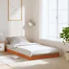 vidaXL Massivholzbett Wachsbraun 90x200 cm Kiefer Produktbild-Vorschau 2