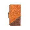 A closed book-style phone case is shown against a white background. Produktbild-Vorschau