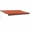 Maison Exclusive - Markise Einziehbar Orange und Braun 4x3 Produktbild-Vorschau 2