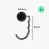 kwmobile Taschenhalter für Tisch - 2x Handtaschenhalter für Produktbild-Vorschau 11