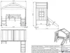 Vipack Hausbett mit Leiter u. Rutsche, Liegefläche 90 x 200 Produktbild-Vorschau 5