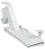 A white plastic bracket on a white background. Anteprima dell’immagine prodotto