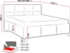 Manželská posteľ s úložným priestorom 180x200 TERCEIRA - Náhľad obrázku produktu 7
