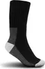 A single black sock with gray and white accents, shown against a white background. Produktbild-Vorschau