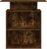 Biurko recepcyjne dąb wędzony 100x40x104 cm Drewno klejone Podgląd zdjęcia produktu 5