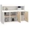 vidaXL Sideboard Weiß 104,5x34x80 cm Massivholz Kiefer Produktbild-Vorschau 5