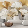 Vlies fototapete Boho-Natur-Blätter 100x70 cm Feeby Beige Produktbild-Vorschau 2
