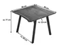 Esstisch Baumkante massiv Akazie Nussbaum 90 x 90 schwarz Produktbild-Vorschau 2