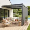 sweeek - Wand Pergola Palace 3x3m mit Lamellendach + 1 Produktbild-Vorschau 4