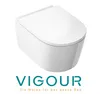 VIGOUR WHITE Hänge Wand WC PowerFlush Tiefspül-WC Produktbild-Vorschau 1