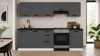 ULWEHOME | Küchenzeile 220 cm Anthrazit, Küchenmöbel-Set Produktbild-Vorschau 3