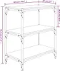 vidaXL Regál na knihy Smoked Oak 60x33x70,5 cm Materiál Náhľad obrázku produktu 8