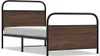 vidaXL Rám postele bez matrace 90x200 cm hnědý dubový Náhled obrázku produktu 1