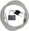 Cavo d'acciaio con lucchetto, 3 m, 4 mm Anteprima dell’immagine prodotto 1