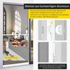 Fliegengitter Tür Balkontür mit Rahmen 100x210 weiß Produktbild-Vorschau 4