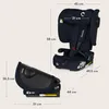 A car seat and its base are shown with dimensions indicated by measurement lines and text. Produktbild-Vorschau