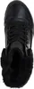 A top-down view of a black sneaker with fur lining. Produktbild-Vorschau