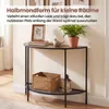 COSTWAY Console tafel, bijzettafel half rond met 2 niveaus, Productafbeelding-voorbeeld 6