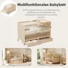 Flieks Gitterbett 70x140cm mit Rollen, Beistellbett Produktbild-Vorschau 6
