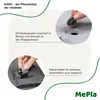 MePla - Kübel KARO-40 Holzoptik 80x40x40 anthrazit Produktbild-Vorschau 7