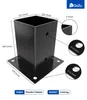 GeZu Impex Aufschraubbodenhülse 121 x 121 mm Schwarz Produktbild-Vorschau 2