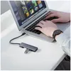 Ugreen Hub Adapter 4-in-1 USB-C auf 4× USB 3.0 + USB-C Grau Produktbild-Vorschau 2