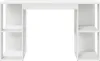 A white desk with shelves on either side, shown from the front. Anteprima dell’immagine prodotto
