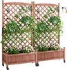VEVOR 2x skrzynka na kwiaty z kratą 75 x 33 x 156 cm Podgląd zdjęcia produktu 1