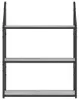 vidaXL Nástenná polica 3 priehradky Grey Sonoma 60x21x78,5 Náhľad obrázku produktu 4